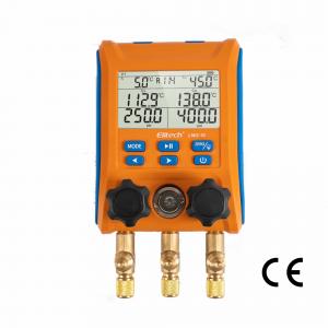 Elitech LMG-10 Refrigeration Digital Manifold Gauge Set, High-Precision Pressure Temperature Vacuum Leakage Tester Dignostic Meter Kit