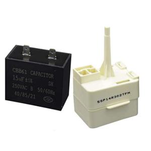 W10613606 Refrigerator Compressor Start Relay and Capacitor